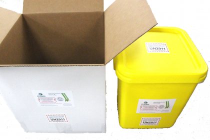 Smoke Smoke Detector 28 Gallon Recycle Kit holds up to 28 Gallon Poly Accumulation Container with a capacity of around 155 units.