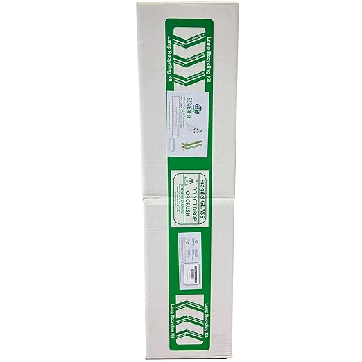 Recycling Box for Straight Plastic Coated Fluorescent Lamps – Prepaid | Mail Back Recycle Kit That Holds up to 26 x T12 Lamps or 64 x T8 Lamps - Model 40STPC (4ft Shattershield)